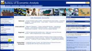 How to Search the Bureau of Economic Analysis