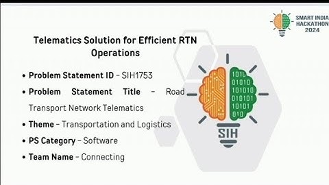 SIH PS 1753 Video Presentation 2024 / Connecting