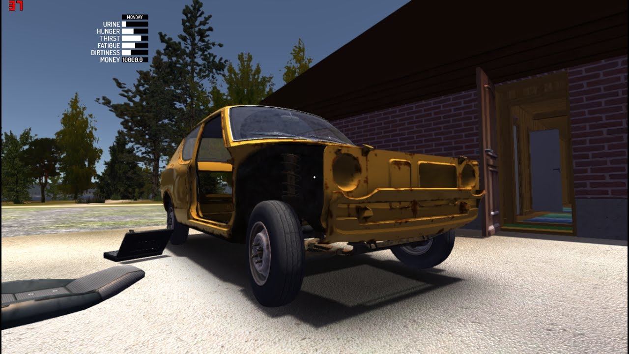 Сборка подвески My Summer Car Assemblage of a suspension bracket My