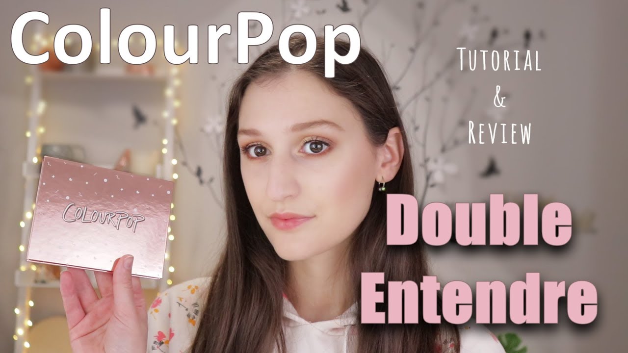 Colourpop Double Entendre Eyeshadow Palette Swatches Tutorial Kristenlynnsloves