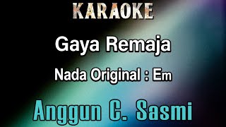 Gaya Remaja (Karaoke) Anggun C Sasmi - Nada Asli Em/ Nada Cewek - Rock Indonesia