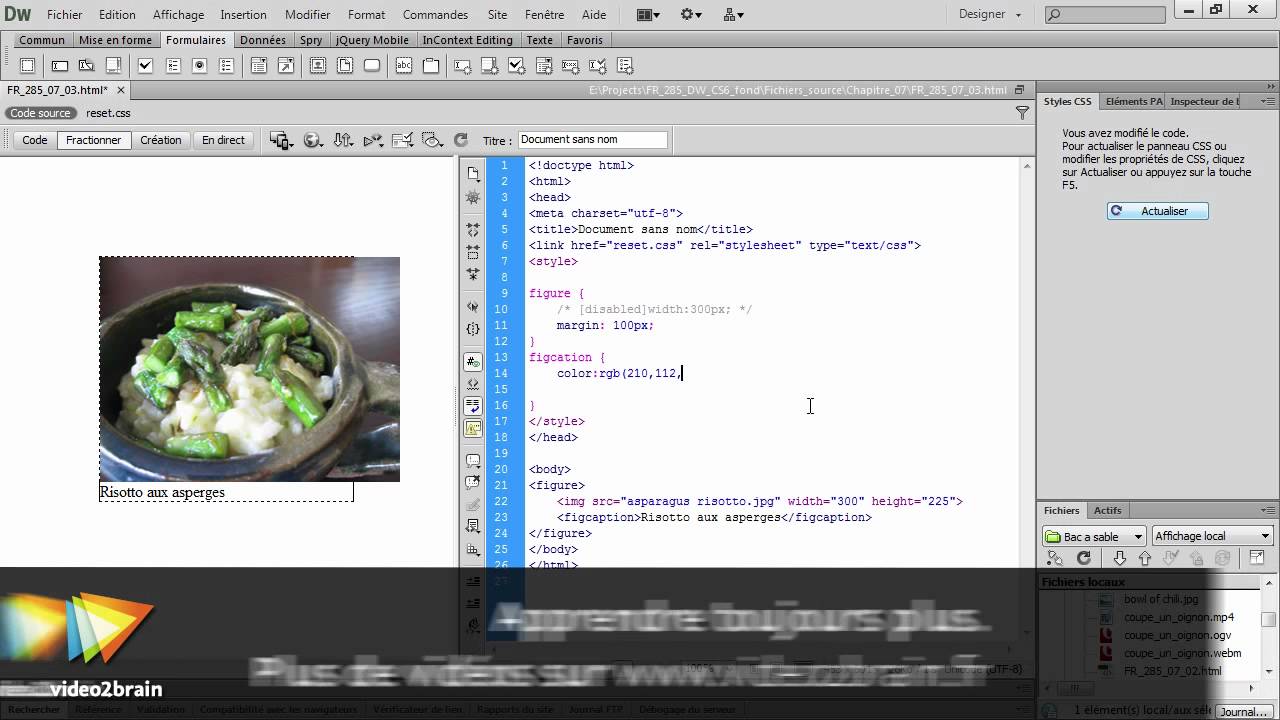 video2brain dreamweaver cs6 les fondamentaux