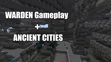 1.19 java snapshot WARDEN Gameplay + ANCIENT CITIES (very scary snapshot)