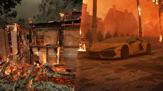 Thumbnail for Así quedaron las LUJOSAS MANSIONES de los INCENDIOS