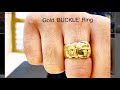 Wow! Totally Hand Made 18k Gold 'Buckle Ring' | Gold Ring Making | Jewelry Making | 4K Video
