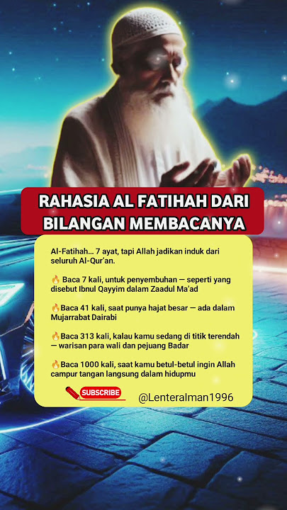 Rahasia Al Fatihah ❤️ #doamustajab #dzikir #alfatihah #shorts