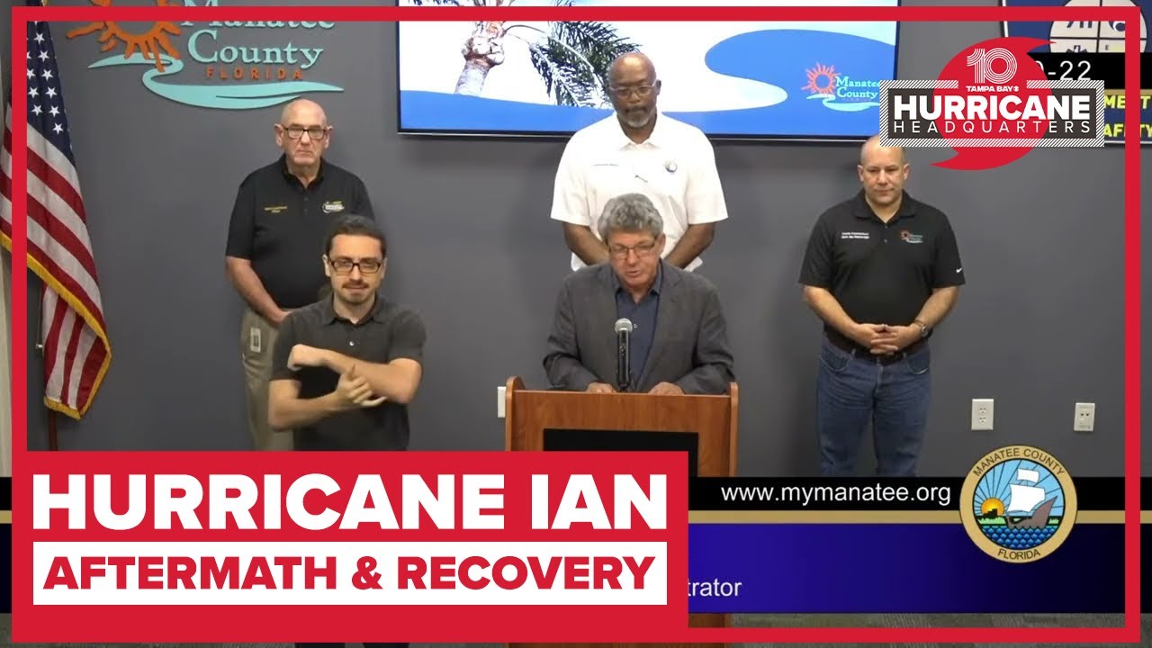 Manatee County leaders speak about Hurricane Ian recovery efforts - YouTube