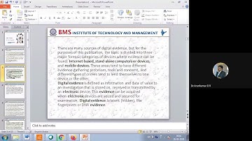 digital evidences lecture - twenty - Dr. Arun kumar B R