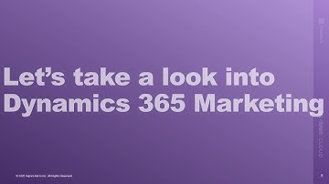 Dynamics 365 Marketing