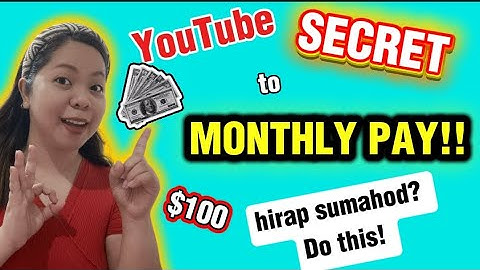 "YOUTUBE MONETIZATION SECRETS" Paano ka Sasahod Buwan-buwan? #youtubetips #youtubemonetization 