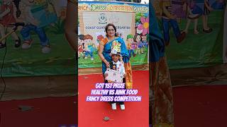 Got 1St Prize Healthy Vs Junk Food Fancy Dress Compeion