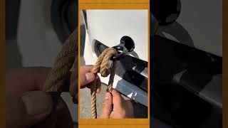 Practical method of tying a truck knot, with clear steps, suitable for camping, outdoor activities