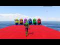 GTA 5 Spiderman Vs Colourful Minions Ragdolls Ep-05