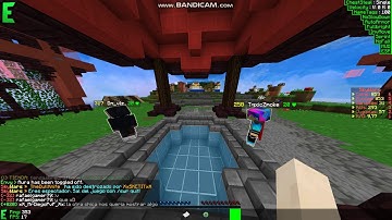 Minecraft -Hacking in skywars with envy 2.6