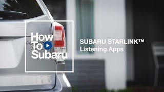 Subaru How-to: Use Your SUBARU STARLINK Listening Apps screenshot 5