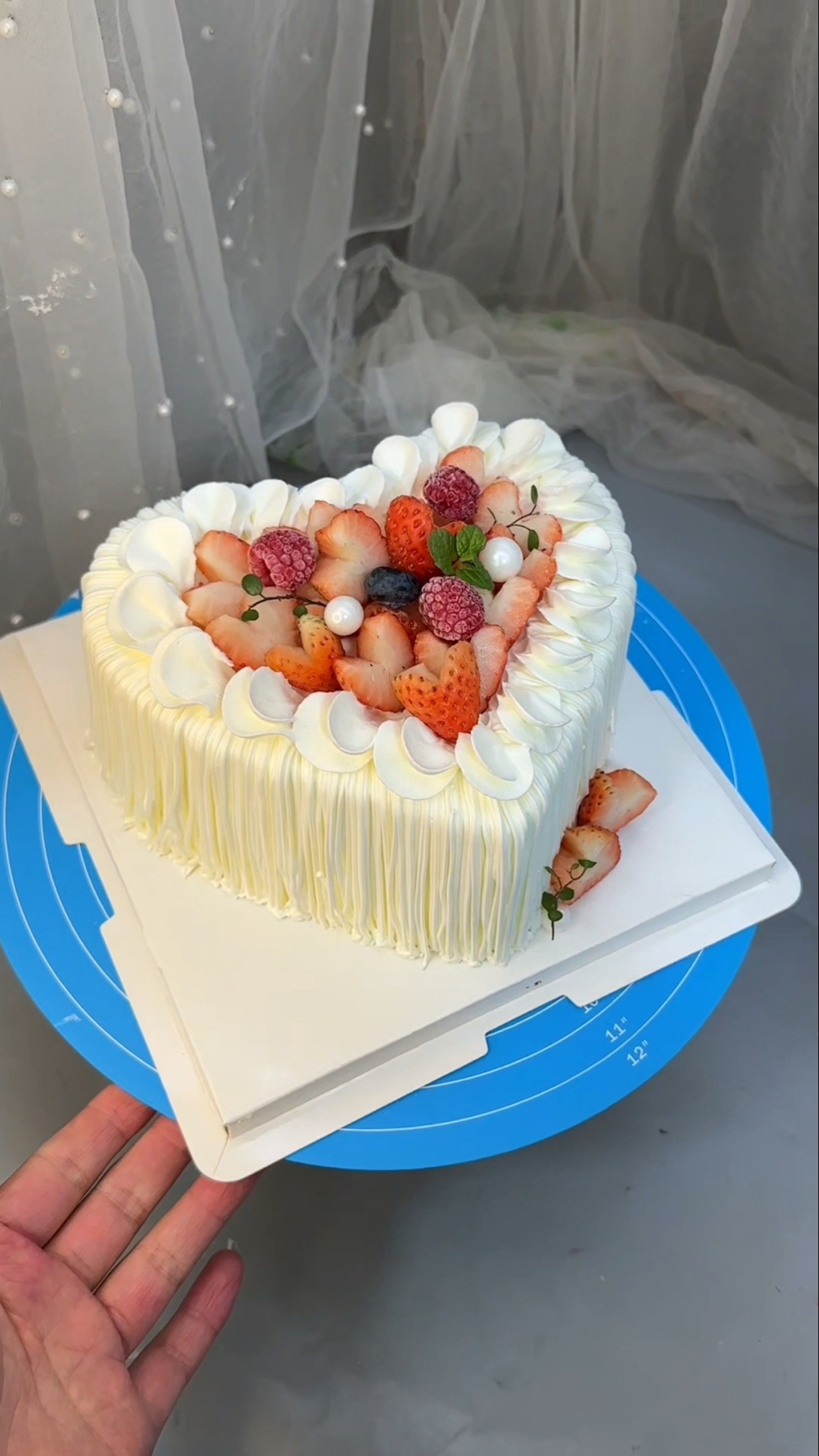 #Production process Cake coating Technical training Want to learn from me Strawberry ? season