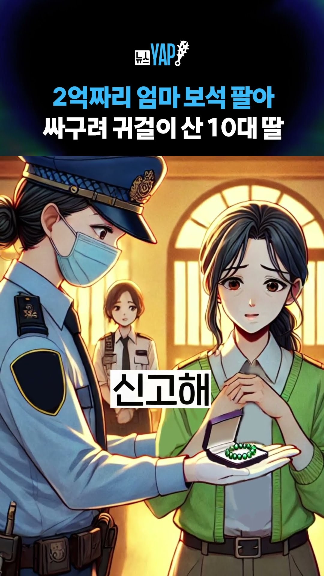 2억짜리 엄마 보석 팔아 싸구려 귀걸이 산 10대 딸 [뉴스YAP!] #shorts / YTN