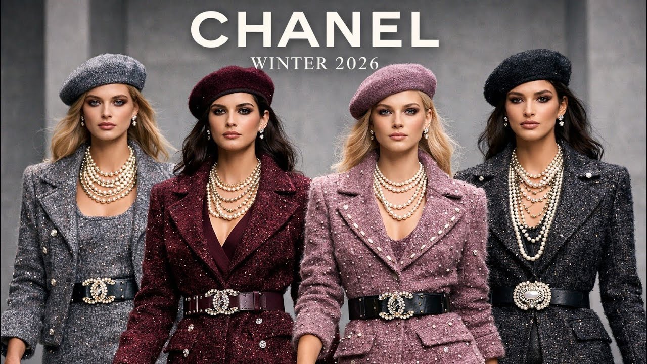 CHANEL Winter 2026 ❄️ Mauve Plum & Smoky Grey Luxury Vibes