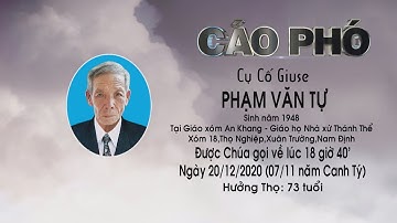 Lễ Tang Cụ Cố Giuse Phạm Văn Tự (Phần 1)
