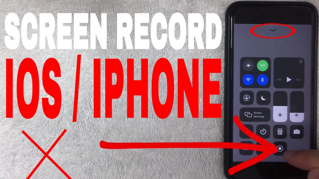 How To Use and Turn On iPhone Screen Record Button 🔴 YouTube