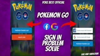 How To Fix Pokemon Go Sign In Problem In 2024| Facebook And Google Sign In Problem Not Showing screenshot 4