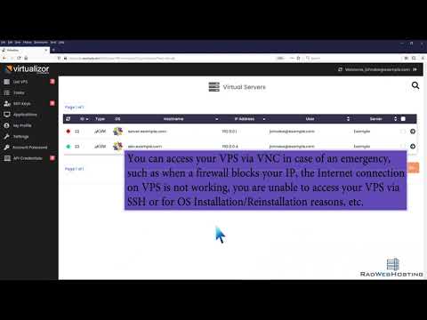 How to Access Your VPS via VNC in Virtualizor - Rad Web Hosting