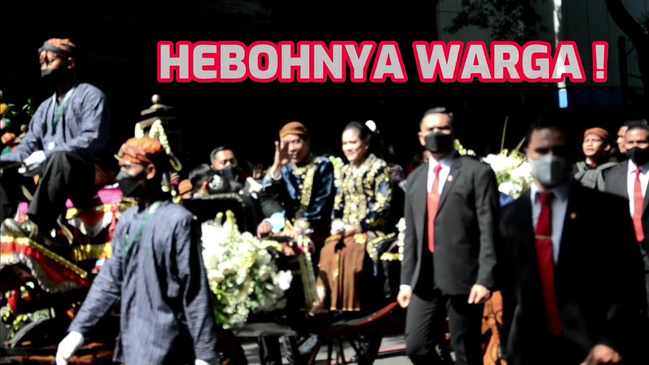 Kirab Pernikahan Kaesang Di sini Hebohnya Justru Pas Jokowi😁
