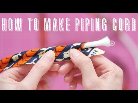 How to Sew Piping Cord Into Anything