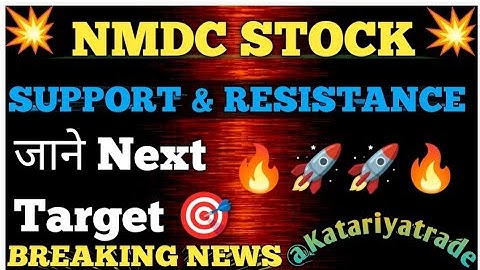 NMDC Stock Analysis Today | Support & Resistance Levels Explained | NMDC Share Latest Update