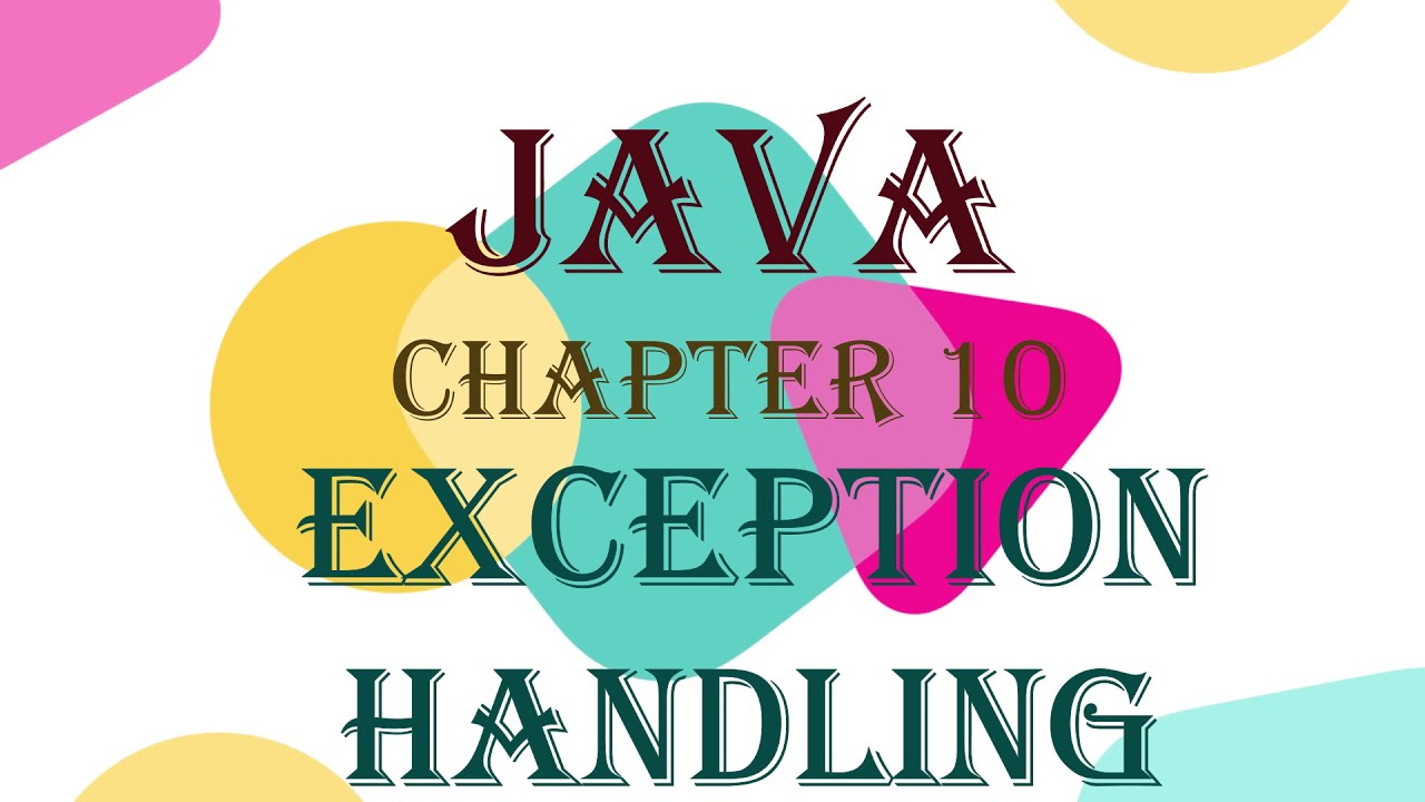 Exception Handling in JAVA - YouTube