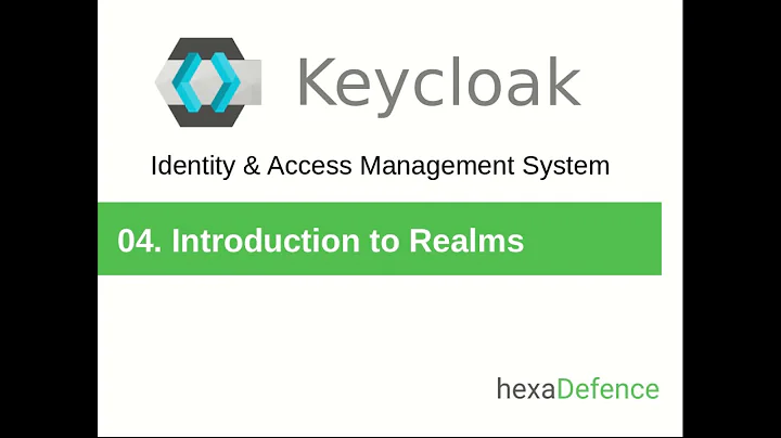 Keycloak Tutorial #04 - Introduction to Realms