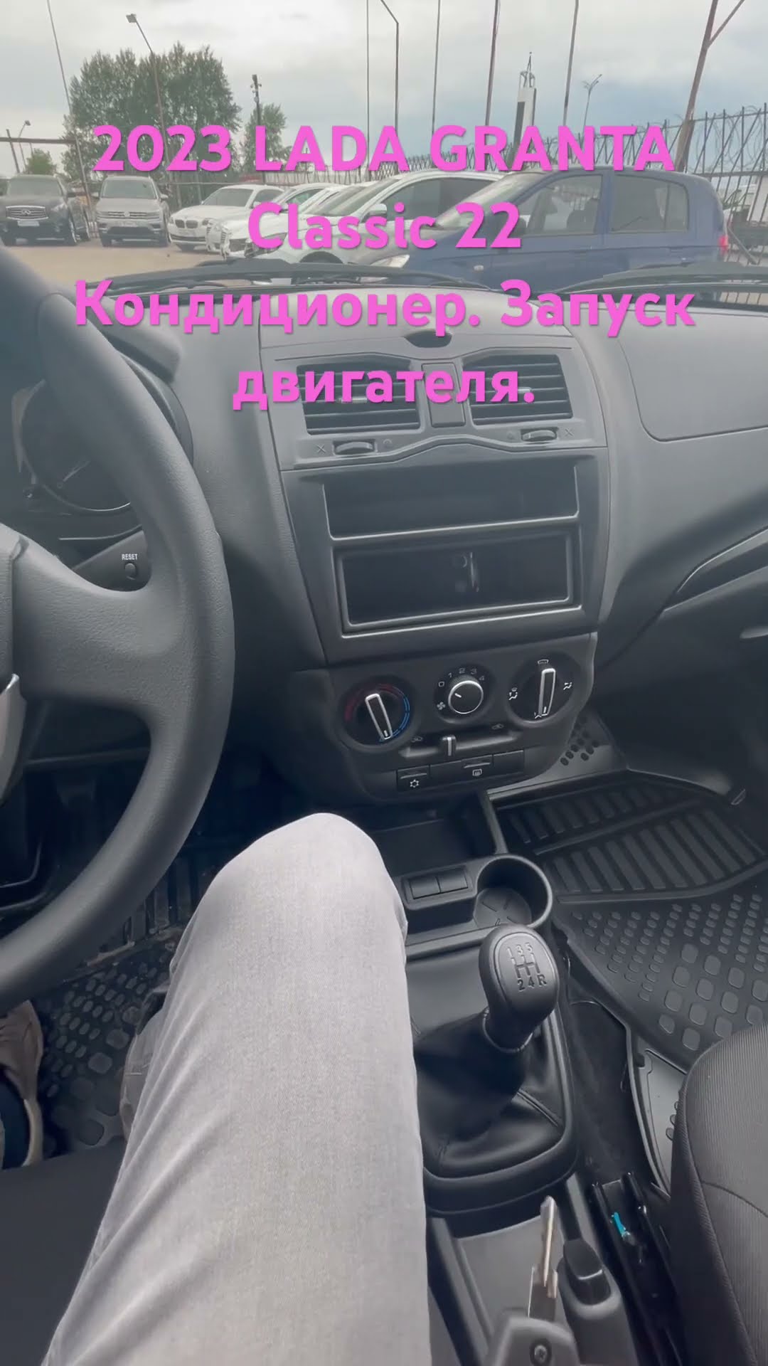 Лада Гранта тонированная зимой
