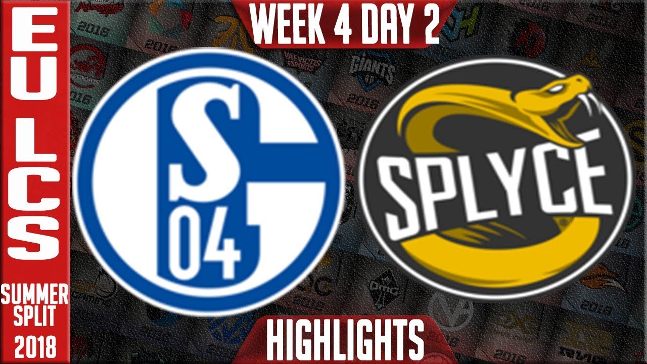 S04 vs SPY HIGHLIGHTS | EU LCS Summer 2018 Week 4 Day 2 | FC Schalke 04 vs Splyce