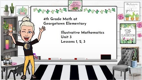 Unit 3 - Lessons 1, 2, 3 Recap - Illustrative Mathematics Grade 4