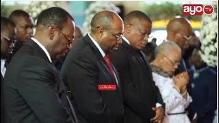 Mbowe, Igp Mstaafu Mwema, Nape, Mbatia, Wolper Katika Ibada Ya Kumuombea Dr. Mengi