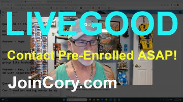 LiveGood Training What To Email Those Pre-Enrolled, Example