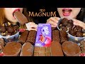 ASMR CHOCOLATE CHERRY MAGNUM ICE CREAM, PROFITEROLES, MILKA CHOCOLATE, CAKES 먹방 | Kim&Liz ASMR