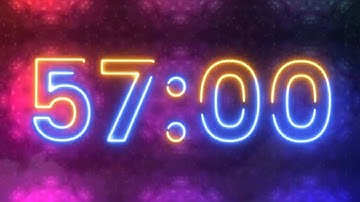 57 Minute Timer - 3420 seconds Timer - Clean & Simple Timer