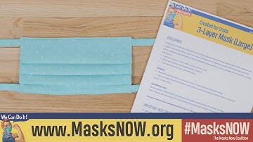 How to Sew a 3 Layer Face Mask with Fabric Ties - Created for Crisis Pattern - #masksNOW