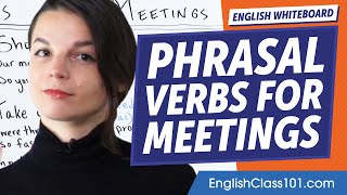 Phrasal Verbs for Meetings | Learn English Grammar for Beginners