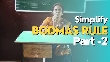 Simplify BODMAS Rule With the Example | Part-2