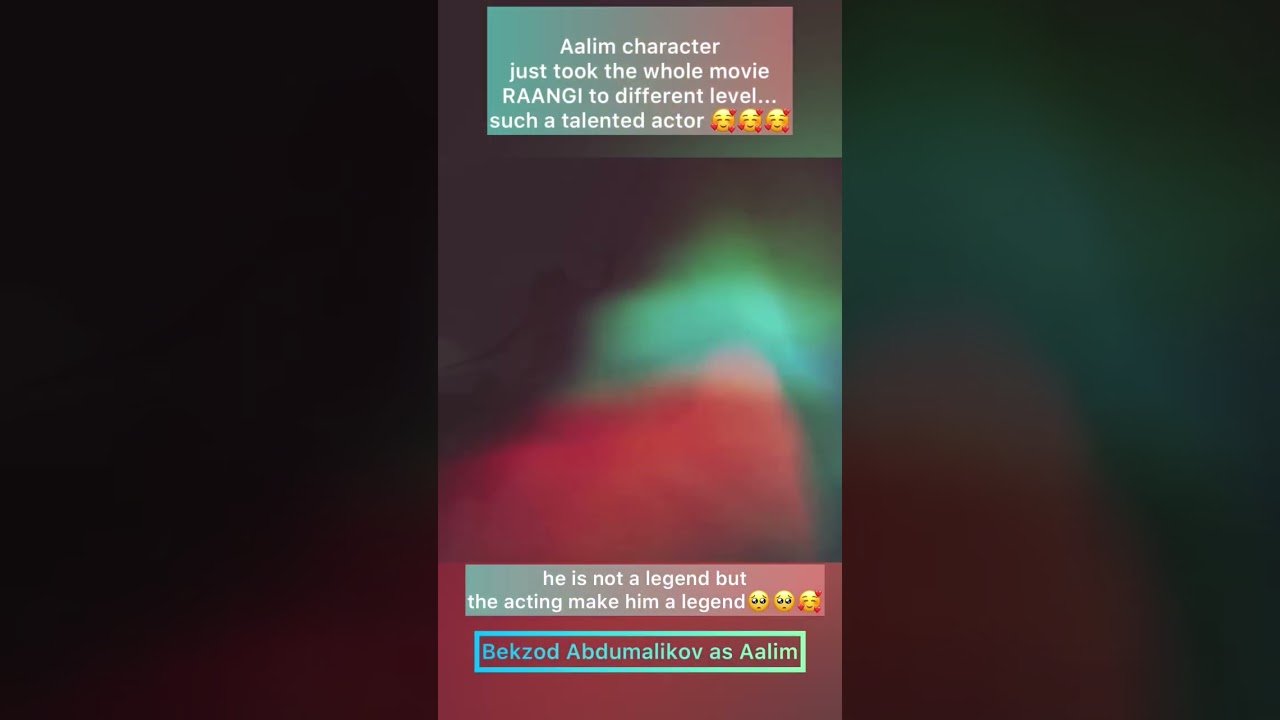 Aalim- pure acting in Raangi movie 