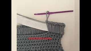 How to Attach Elastic to Your Crochet Items Pattern #546│by ThePatternFamily