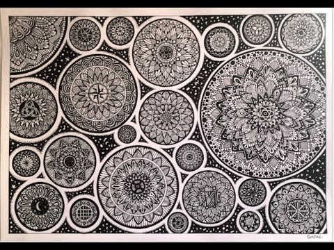 Mandala GÉANT: Effet Galaxie! (Stop Motion/SpeedDrawing) - YouTube