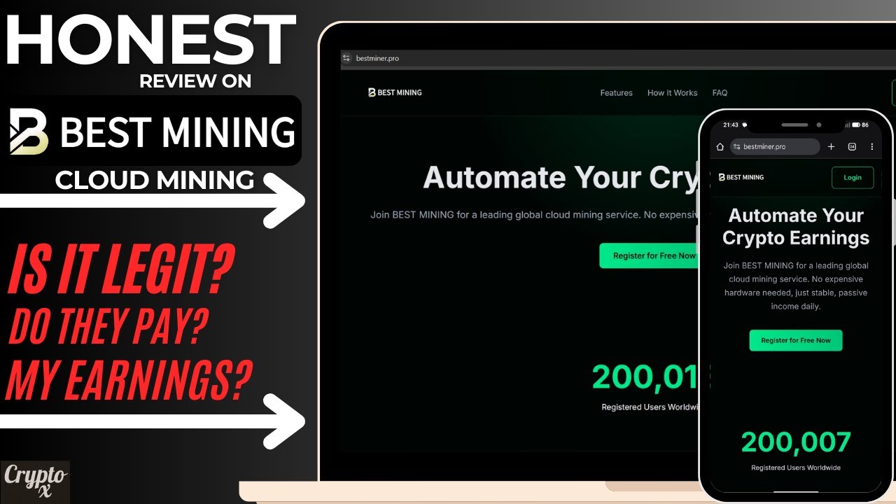 Video: ⚠️ My 100% HONEST Review of Best Miner: Is It LEGIT or a SCAM? (Do  They Actually PAY?)