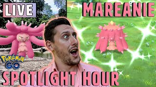 LIVE *Shiny Mareanie* Spotlight Hour | Pokemon GO