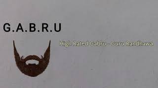 High Rated Gabru - Guru Randhawa (lyrics video)