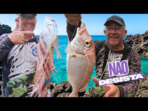 Miniatura do vídeo: Pescaria Costeira em Búzios! Muito Pargo na Isca Natural e Linha de Fundo