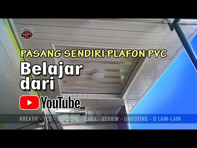 Install PVC ceiling yourself | Learn from YouTube #ceiling #plafonpvc #ceilingminimalis class=