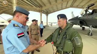 قائد القوة الجوية يستقبل قائد القوات الفرنسية المشتركة في المحيط الهندي